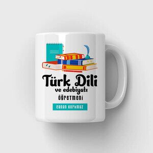 Türk Dili ve Edebiyatı Öğretmenine Özel Bardak - Thumbnail