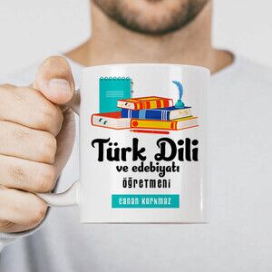 Türk Dili ve Edebiyatı Öğretmenine Özel Bardak - Thumbnail