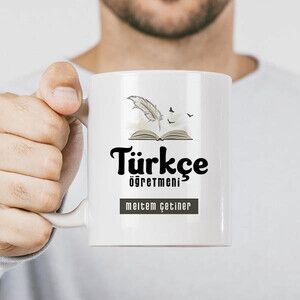 Türkçe Öğretmeni Temalı Kupa Bardak - Thumbnail