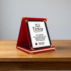  - Türkçe Öğretmenlerine Hediye Plaket