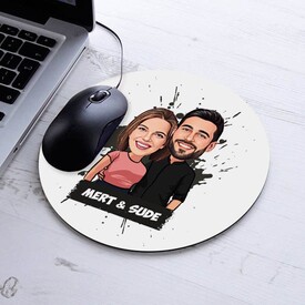  - Uyumlu Çiftler Karikatürlü Mousepad