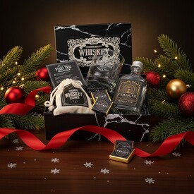 - Viski Kadehleri ve Erkeğe Hediye Kolonya Hediye Kutusu