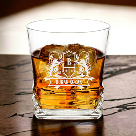 Viski Severlere Hediyelik Kişiye Özel Elegan Viski Bardağı - Thumbnail