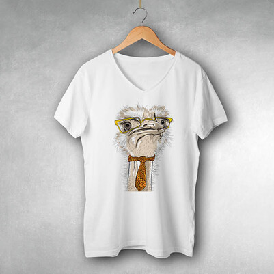  - Wise Ostrich Tasarım Tişört