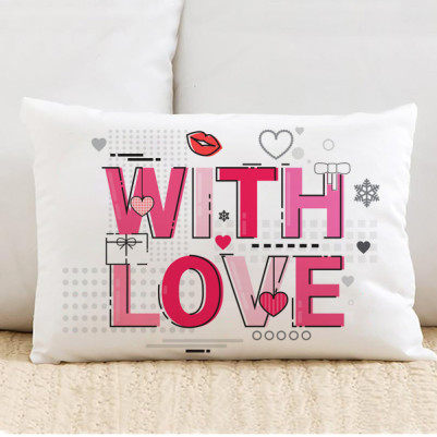  - With Love Motto Tasarım Yastık