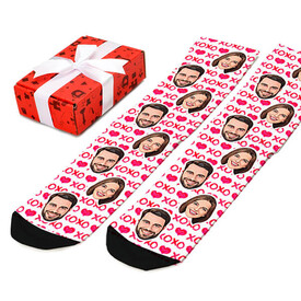  - XOX Tasarımlı Karikatürlü Sevgiliye Esprili Çorap