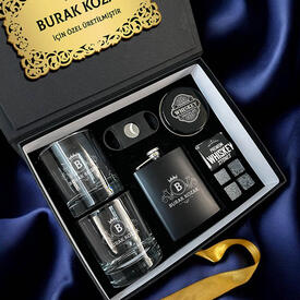 Yakın Arkadaşa Hediye Noble Crown Elegan Viski Seti - Thumbnail