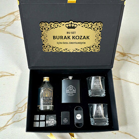 Yakın Arkadaşa Hediye Noble Crown Premium Viski Seti - Thumbnail