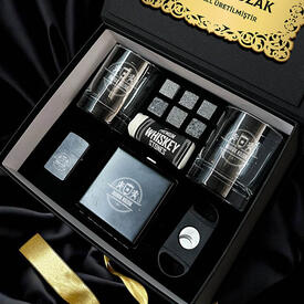 Yakın Arkadaşa Hediye Noble Signature Crown Advanced Viski Seti - Thumbnail