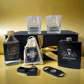 Yakın Arkadaşa Hediye Royal Platinum Reserve Premium Viski Seti - Thumbnail