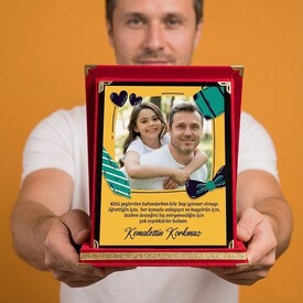  - Yakışıklı Babam Kişiye Özel Plaket
