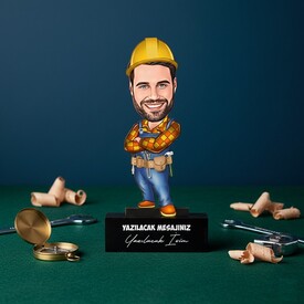  - Yakışıklı Mühendis Karikatürlü Biblo