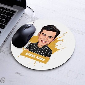 Yakışıklı Sevgilim Karikatürlü Mousepad - Thumbnail