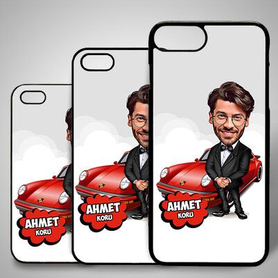  - Yakışıklı ve Zengin Karikatürlü iPhone Kapak