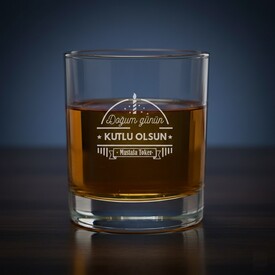  - Yaş Günü Tasarımlı Viski Bardağı