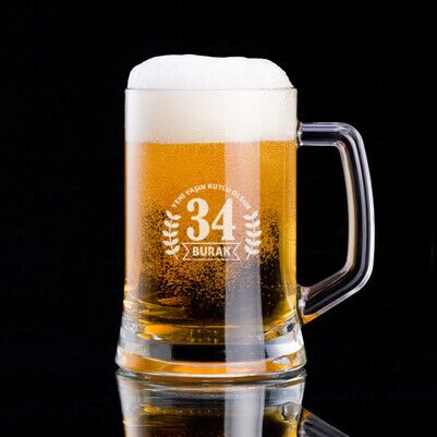 Yeni Yaşın Kutlu Olsun Bira Bardağı - Thumbnail