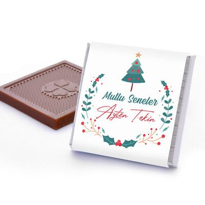 Yeni Yıla Özel Mesajlı Kutu Çikolata - Thumbnail