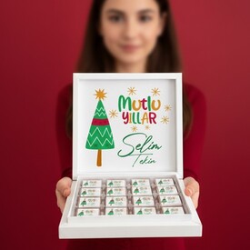  - Yeni Yılını Kutlarım İsme Özel Kutu Çikolata