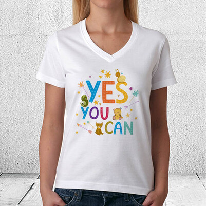 Yes You Can Tasarım Tişört - Thumbnail