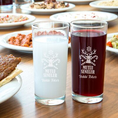  - Yılbaşı Hediyesi Kişiye Özel Rakı Bardağı