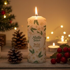  - Yılbaşı Mesajlı İsme Özel Mum
