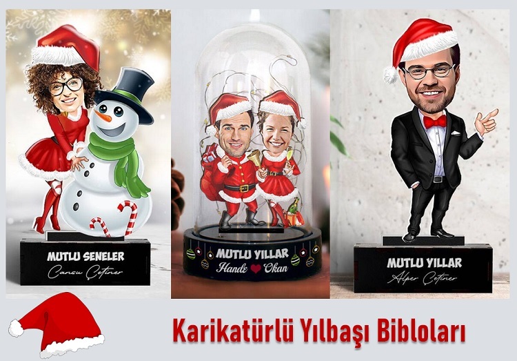 Yılbaşı Temalı Karikatürlü Biblo Modelleri