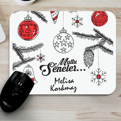  - Yılbaşına Mesajlı ve İsimli Mouse Pad