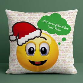  - Yılbaşına Özel Gülen Yüz Yastık