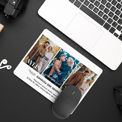 Yıldönümü Hediyesi Fotoğraflı Mousepad - Thumbnail