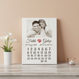  - Yıldönümümüz Kutlu Olsun Kanvas Tablo