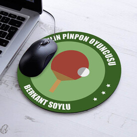 - Yılın Pinpon Oyuncusu İsme Özel Yuvarlak Mousepad