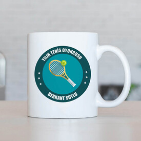 Yılın Tenis Oyuncusu İsme Özel Kupa Bardak - Thumbnail