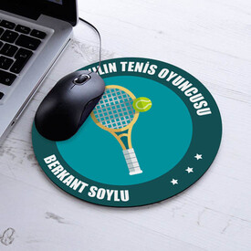  - Yılın Tenis Oyuncusu İsme Özel Yuvarlak Mousepad
