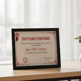  - Yılın En İyi Sevgilisi Sertifikası