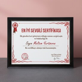  - Yılın En İyi Sevgilisi Sertifikası