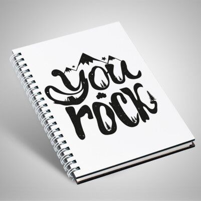 You Rock Motto Defter - Thumbnail