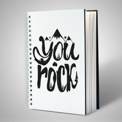 You Rock Motto Defter - Thumbnail